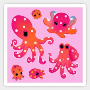 Polka dot octopus Magnet